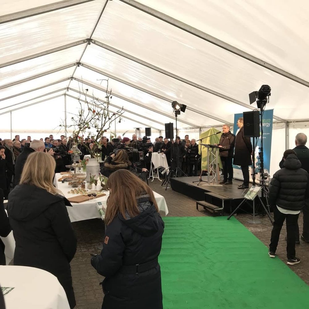 Biogasanlægget indviet med stemning og fest